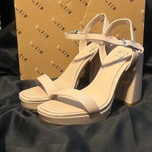 Mix No. 6 Women's Blush Block Heel Sandals